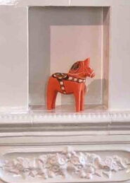 antiker schwedischer Kachelofen von SVEA Hamburg