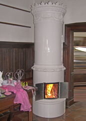 antiker schwedischer Kachelofen von SVEA Hamburg