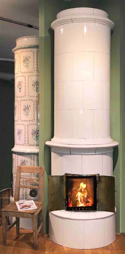 antiker schwedischer Kachelofen Arvika von SVEA Hamburg