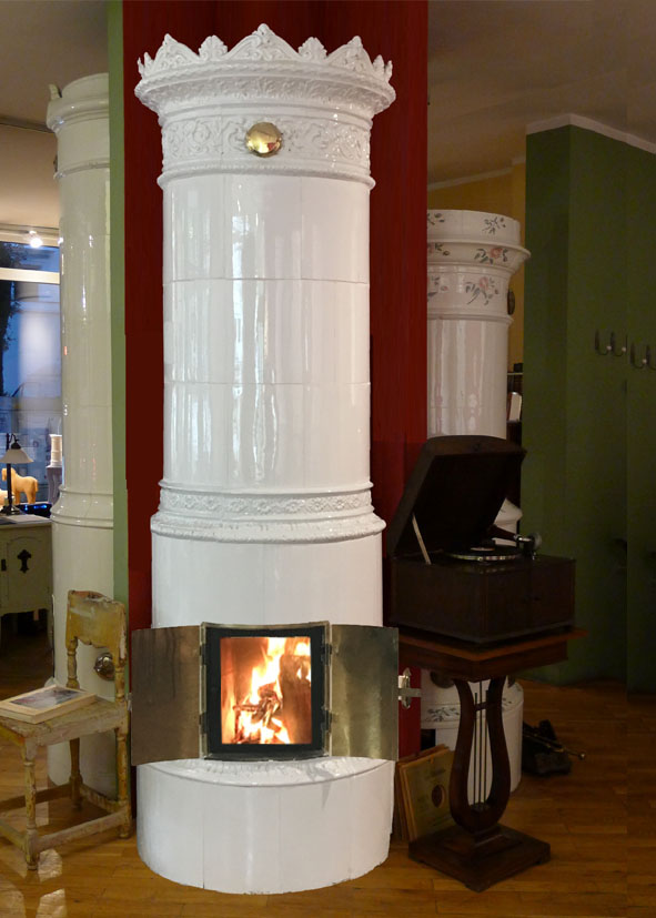 antiker schwedischer Kachelofen Malmviken von SVEA Hamburg