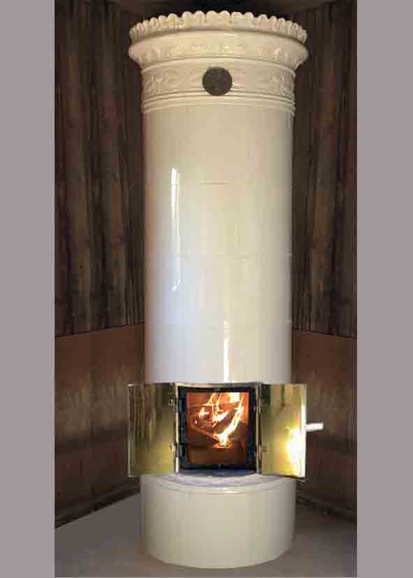 antiker schwedischer Kachelofen Näckrosan von SVEA Hamburg