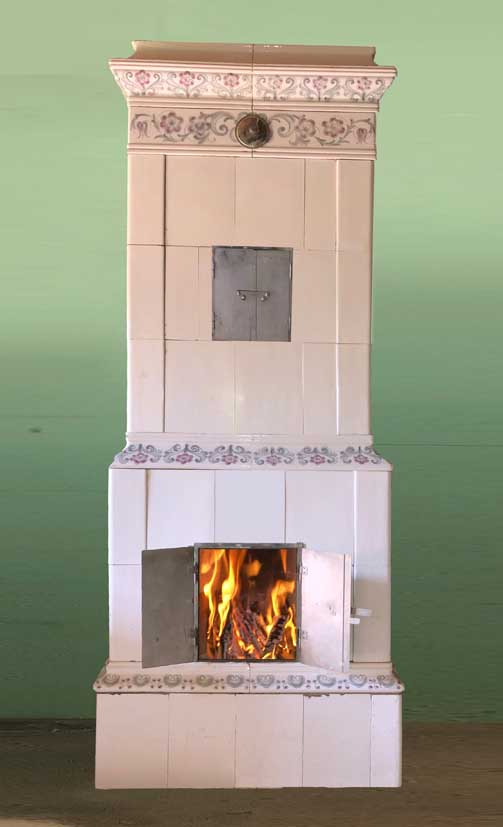 antiker schwedischer Kachelofen Grimstorp von SVEA Hamburg