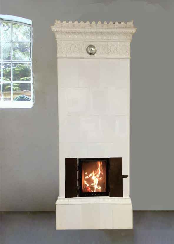 antiker schwedischer Kachelofen Hörnefors von SVEA Hamburg