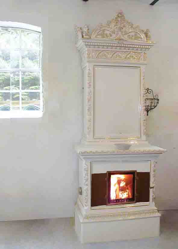 antiker schwedischer Kachelofen Katarineholm von SVEA Hamburg