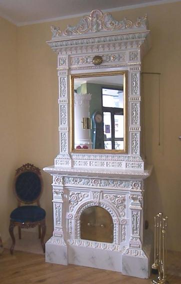 antiker schwedischer Kachelofen Lidingö von SVEA Hamburg