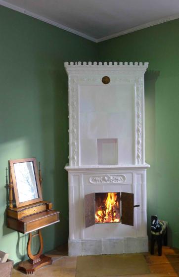 antiker schwedischer Kachelofen Mariestad von SVEA Hamburg